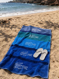 Serviette de plage Blue Croco