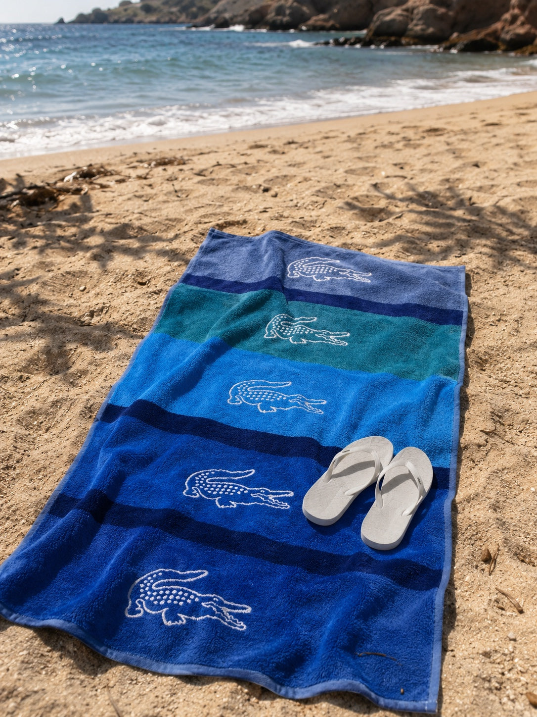 Serviette de plage Blue Croco